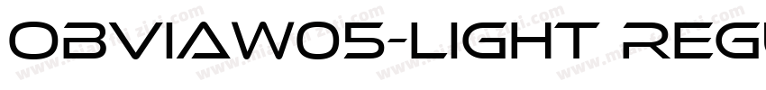 ObviaW05-Light Regul字体转换